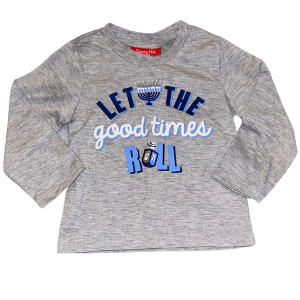 2T/3T Hanukkah Long Sleeve Top